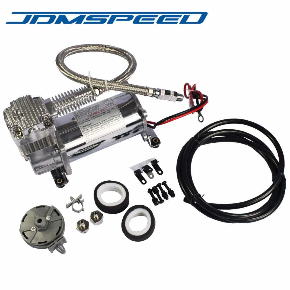 JDMSPEED новый воздушный компрессор 150 PSI 1/4 &quot комплект шлангов 12 В для подвешивания