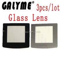 3 шт./лот Стекло Экран объектив w/ логотип версия черный, серебристый цвет Цвет подходит для Gameboy Цвет nintendogbc мальчик консоли