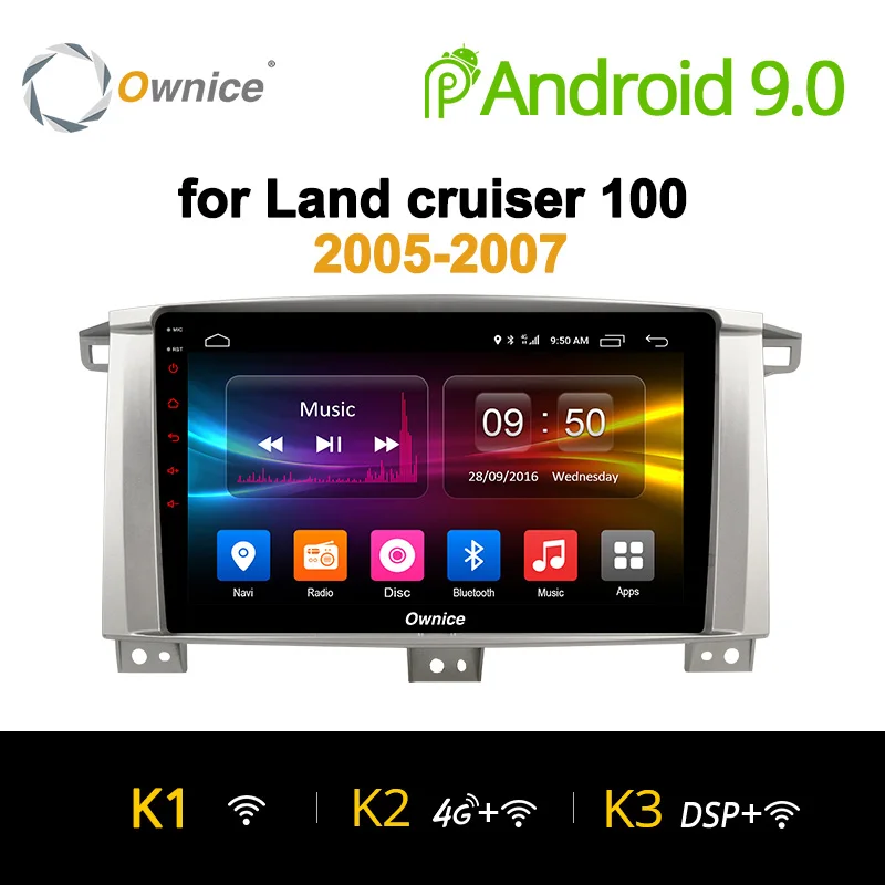 

Ownice K1 K2 K3 Android 9.0 Octa Core RAM 2GB 32G ROM Car dvd player for Toyota Land cruiser 100 GPS Navi Radio Headunit 4G LTE