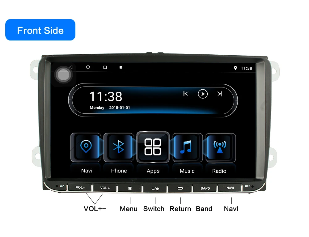 Clearance 9 "2 din car radio Android 8.1 player for volkswagen vw golf 5 6 polo tiguan touran passat B6 jetta sharan Skoda  Stereo Player 11