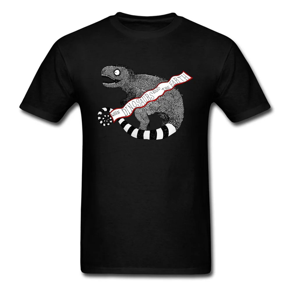 Burton esque Tyrannosaurus Rex O Neck T-shirts Summer Tops Shirts Short Sleeve Funny 100% Cotton Street Tee-Shirts Design Men Burton esque Tyrannosaurus Rex black