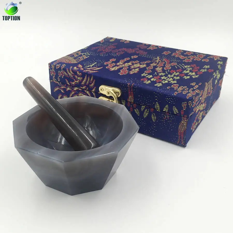 100mm Lab Agate Mortar With Pestle One Set Chemistry Medical Equipment