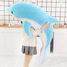 Kawaii Soft Dolphin Plush Toys Dolls Stuffed Down Cotton Animal Nap Pillow Creative Kids Toy Christmas Gift for Girls children Kawaii Soft Dolphin Plush Toys Dolls Stuffed Down Cotton Animal Nap Pillow Creative Kids Toy Christmas Gift for Girls children
