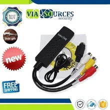 Новое поступление USB 2,0 Easycap Захвата 4 канала видео ТВ DVD VHS адаптер захвата карты ТВ цифровой видеозаписи(DVR