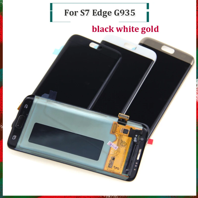 

AAA 5.5' AMOLED Display For Samsung S7 Edge G935 G935F Screen Replacement Touch Screen Digitizer For Samsung S7 Edge LCD