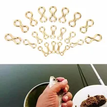 Рыболовные защелки, Вертлюги для ловли карпа, аксессуары для рыболовных снастей, 50 шт. соединительные шарниры для рыбалки
