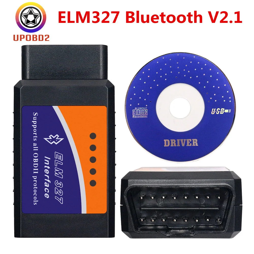 

New OBD2 ELM327 Bluetooth V2.1 elm 327 Wireless OBD/OBD2 Diagnostic Elm327 V2.1 Work for Android Elm327 OBD2 Smart Wireless Scan