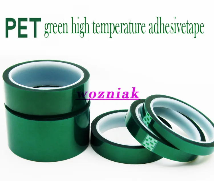 

wozniak PET green high temperature tape heat resistant tape Spray paint non-trace PCB plating covered insulation tape