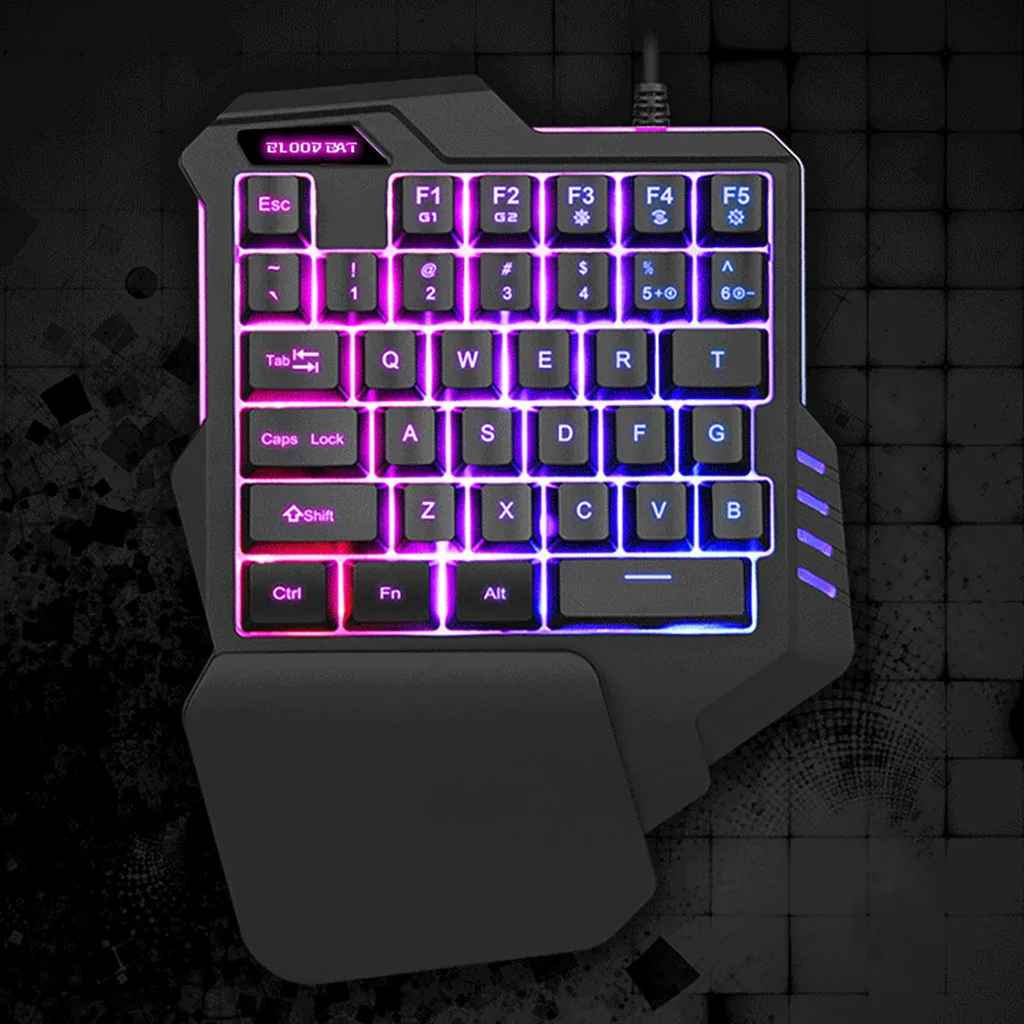 Эргономичная Проводная игровая клавиатура с RGB подсветкой 35 клавиш|Клавиатуры| |