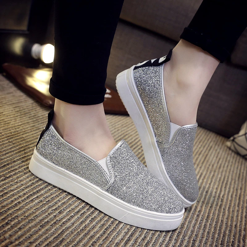 Slip on bout argent Clearance