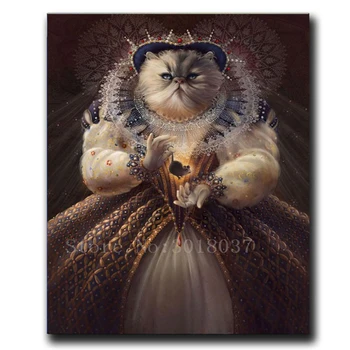 

Diamond Embroidery Cat Lady Catch Mouse 5D Diy Diamond Painting Cross Stitch Full Square Diamond Mosaic Decorative Stickers Kits