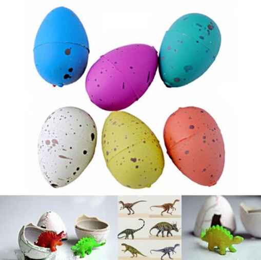 

60pcs/Set Magic Growing Dino Eggs Hatching Dinosaur Add Water Child Inflatable Kid Toy free shipping