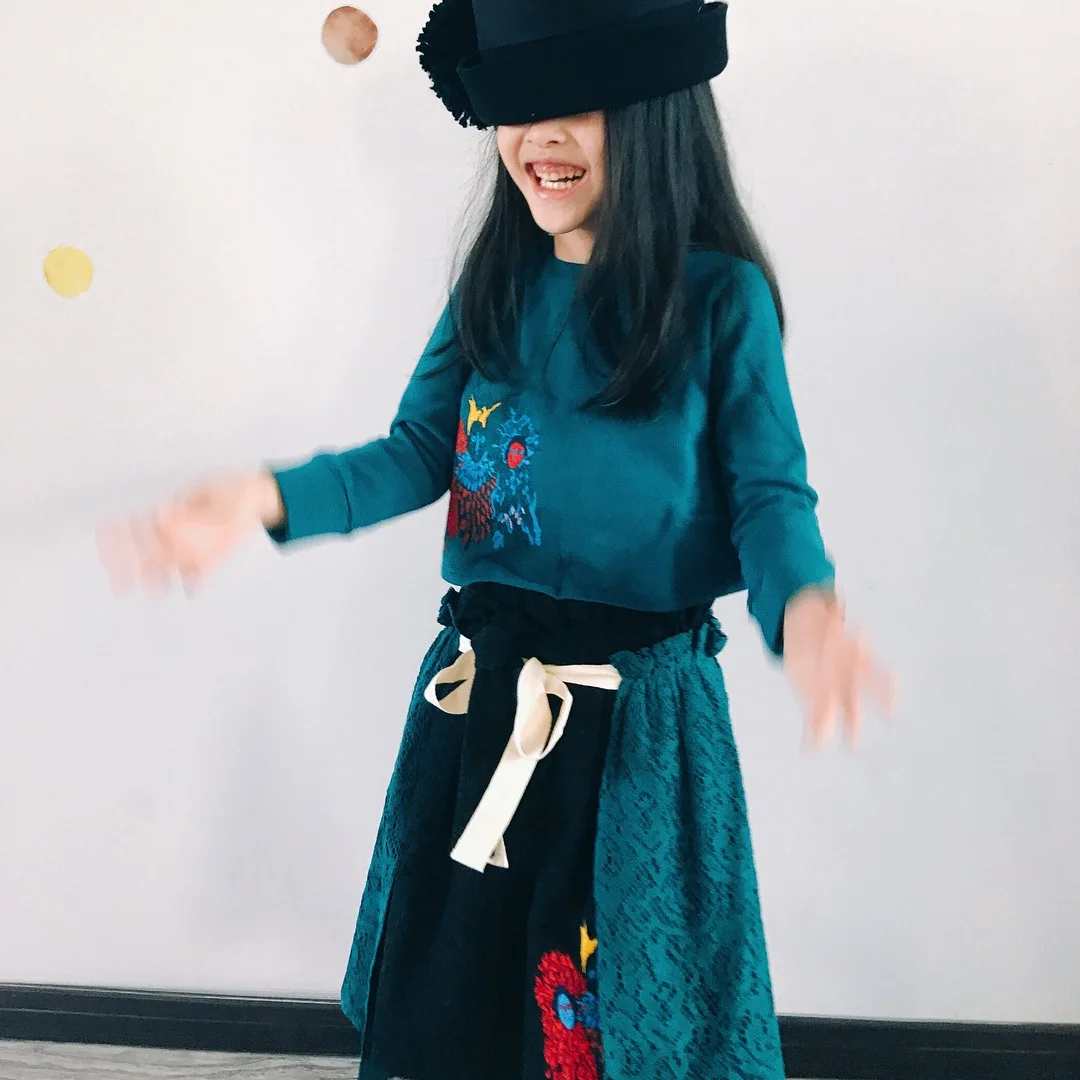 Eve She Hebetian 激安 女の子服セットウルフリタブランド子供長袖スウェットトップスベビーガ ールのドレスレース幼児の服レギンス オンライン 価格