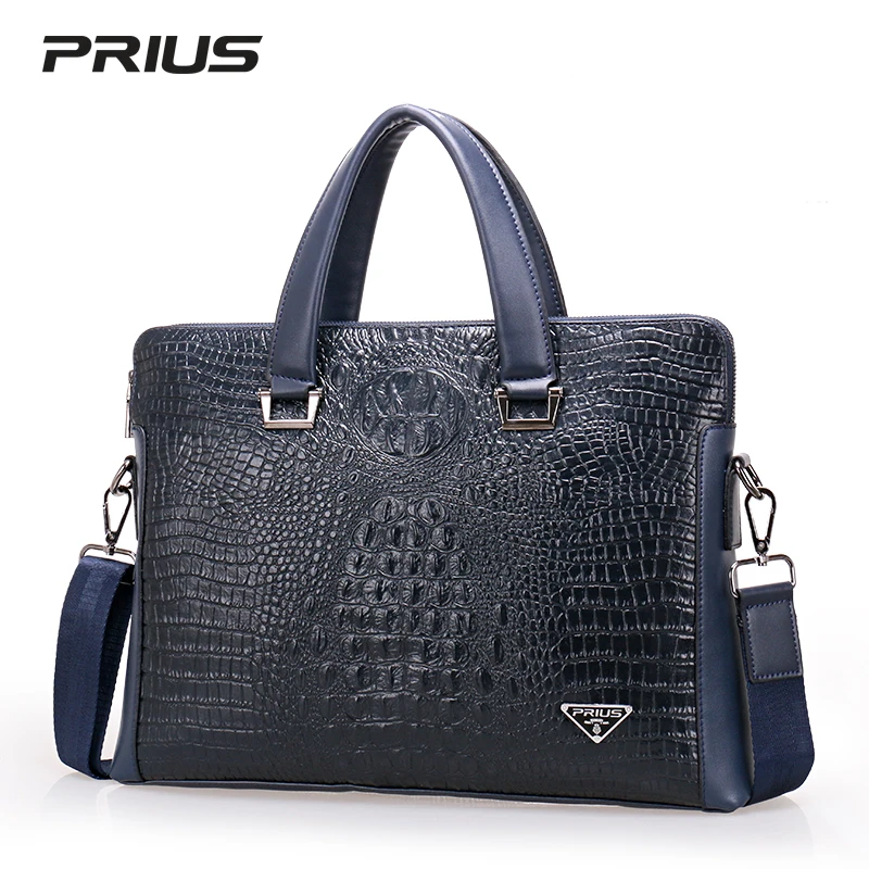 Promotion High Quality Genuine Leather Brand Mens Briefcase Classic