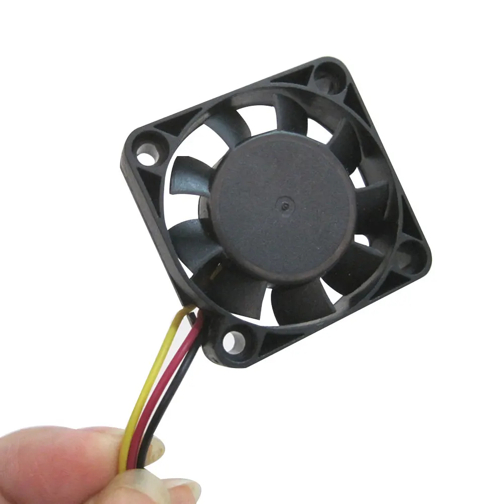 4x4 см 3Pin головка Съемная очистка тихий радиатор компьютер PC Процессор Вентилятор охлаждения Компьютерные аксессуары - Цвет лезвия: Black