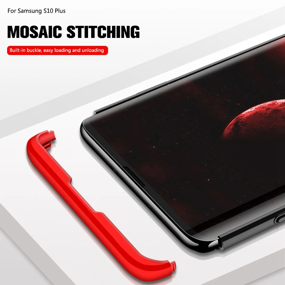 Phone Case For Samsung A50 Case Original Case For Samsung Galaxy S10 Plus A30 A10 A9 2018 M10 M20 Case 360 Full Hard PC Cover