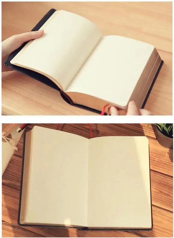 

Large Size Paper Notebook Notepad Leather Bible Diary Book Zakka Journals Agenda Planner School Office Stationery Supplies