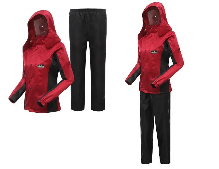 Women Raincoat Pants Sets 11