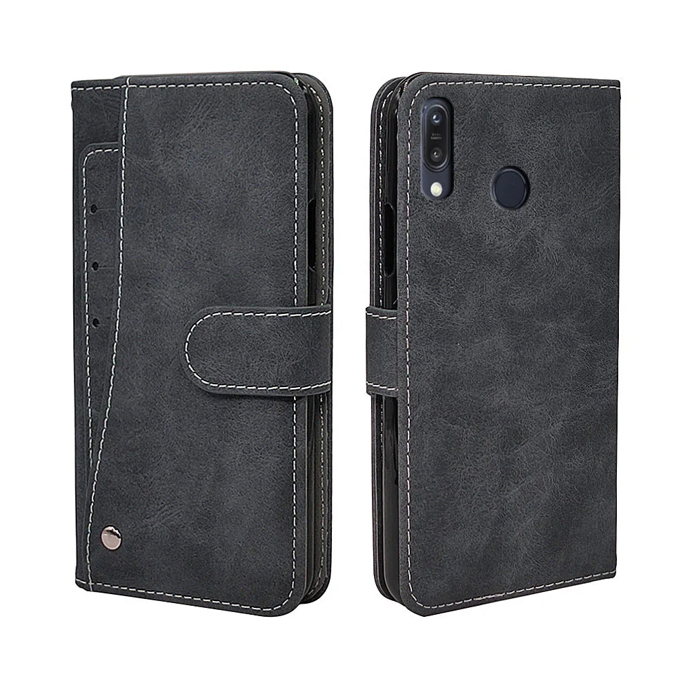 

Flip Vintage Leather Case For ASUS ZenFone Max M1 Case Luxury Wallet Cover TPU For ASUS ZB555KL ZB556KL Fundas Phone Bag