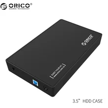 ORICO 3.5 HDD Enclosure 3.5-inch SATA External Hard Drive Enclosure, USB 3.0 Tool Free for 3.5″ SATA HDD and SSD