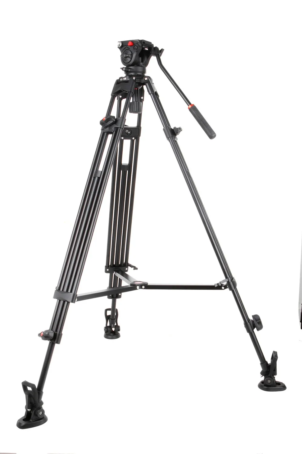  1.8M Viltrox VX-18M Pro Heay Duty Aluminum Video Tripod + Fluid Pan Head + Carry Bag for Camera DV 