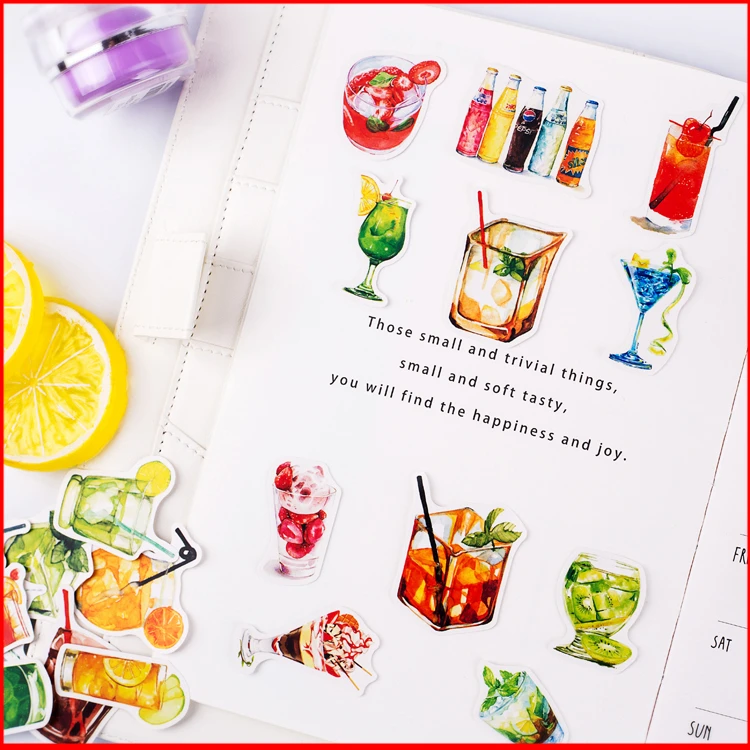 

20 pcs soda drink personalized scrapbook Stickers scrapbooking material personalized sticker happy planner decoration craft