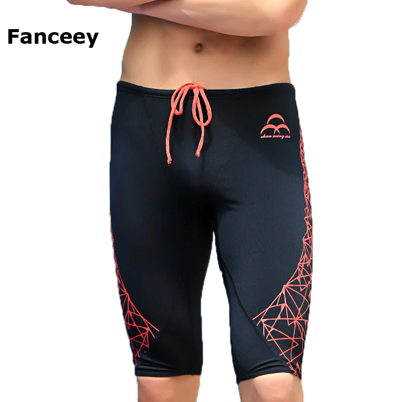 2017 Special Offer Polyester Spandex New Brand Swimming Trunks Men