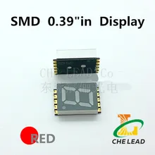 0,39 дюйма красный 7 сегмент SMD СВЕТОДИОДНЫЙ Дисплей 15*9,8*3,75 мм газоразрядный индикатор 1 бит smd цифровая трубка Пластик металлический цифровой Дисплей