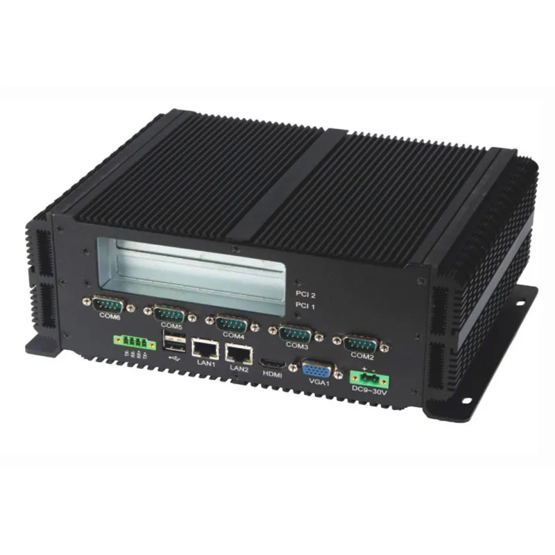 Встроенный промышленный ПК процессор intel P8600 2* LAN& RS485 прочный компьютер безвентиляторный мини-ПК