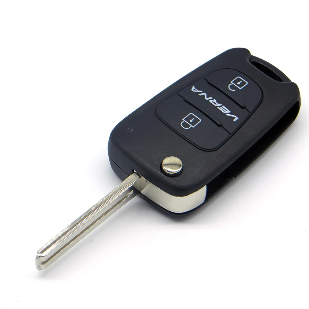 

WhatsKey 3 Buttons Folding Flip Remote Key Shell Cover Fob Case For Hyundai I30 IX35 Avante Verna Kia K2 K5 With Logo