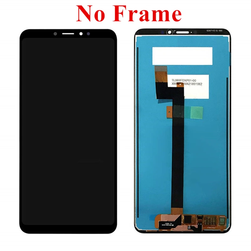 6 9 &quotдля Xiaomi Mi Max 3 ЖК дисплей сенсорный экран 100% протестированный дигитайзер