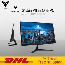 Onebot AK22 21.5in All in One Desktop Computer Gaming PC Dual Core Intel Celeron 3865U 4GB DDR4 RAM 120G SSD 16:9 FHD 178D angle