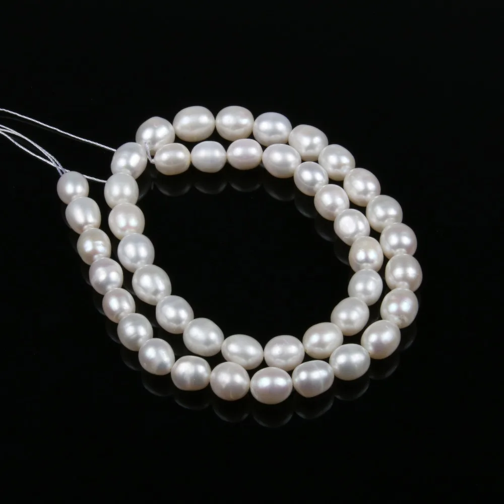 AAA Natural Freshwater White Pearl Beads 36cm for DIY Women Elegant Necklace Bracelet Jewelry Making Accessories