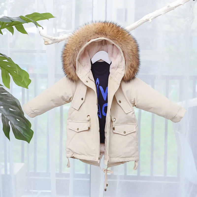 ; зимнее детское плотное теплое пуховое пальто с капюшоном; куртка-пуховик на 90% белом утином пуху; Modis; детская верхняя одежда для холодной погоды; Y1798