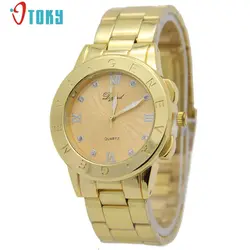 Отличное качество Часы Для женщин золото кварц Reloj Mujer Часы Классические часы Для женщин часы Montre Femme; bayan КОЛЬ СААТ января-11