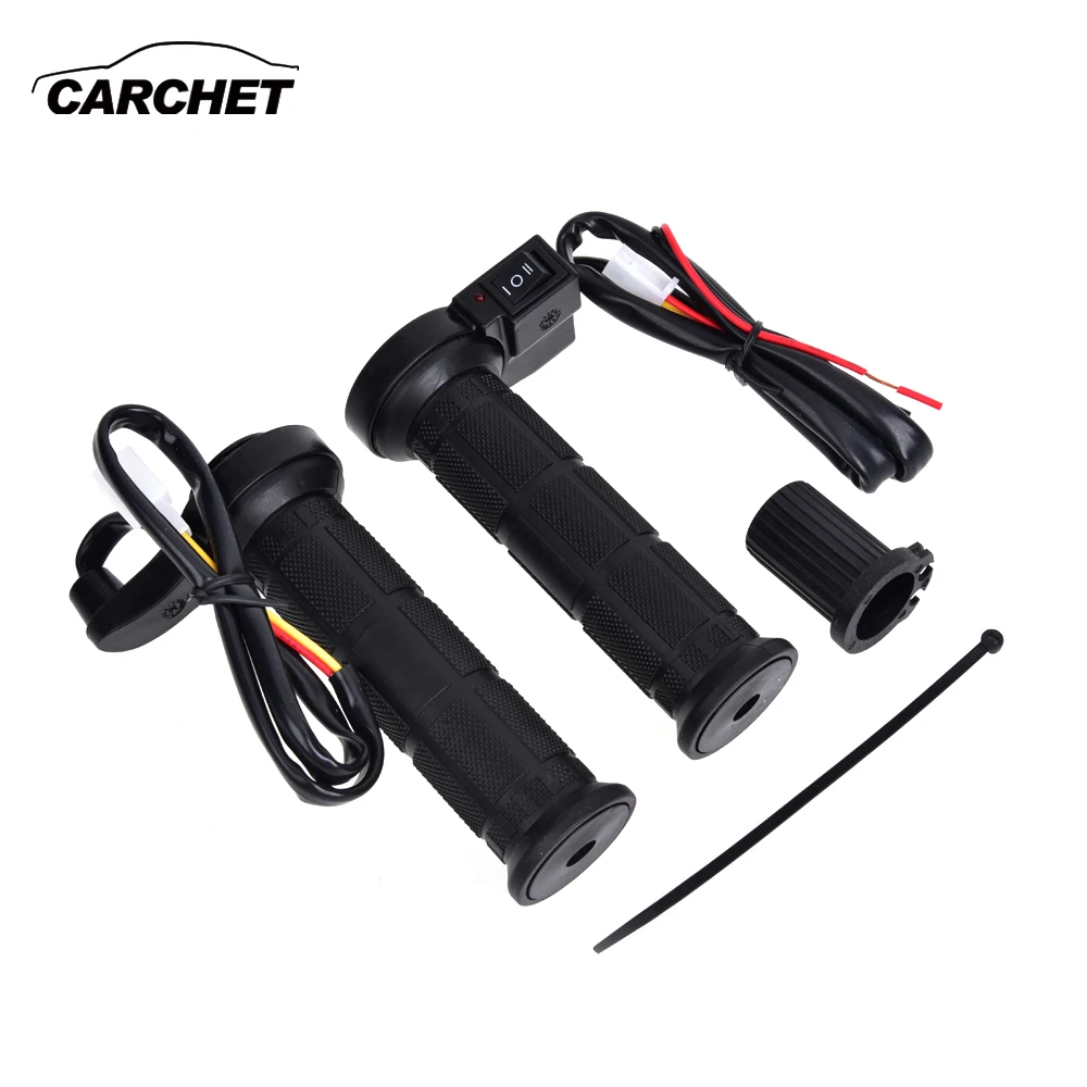 CARCHET Motorcycle Heated Grips 7/8" Motorbike Heating Handle Heated