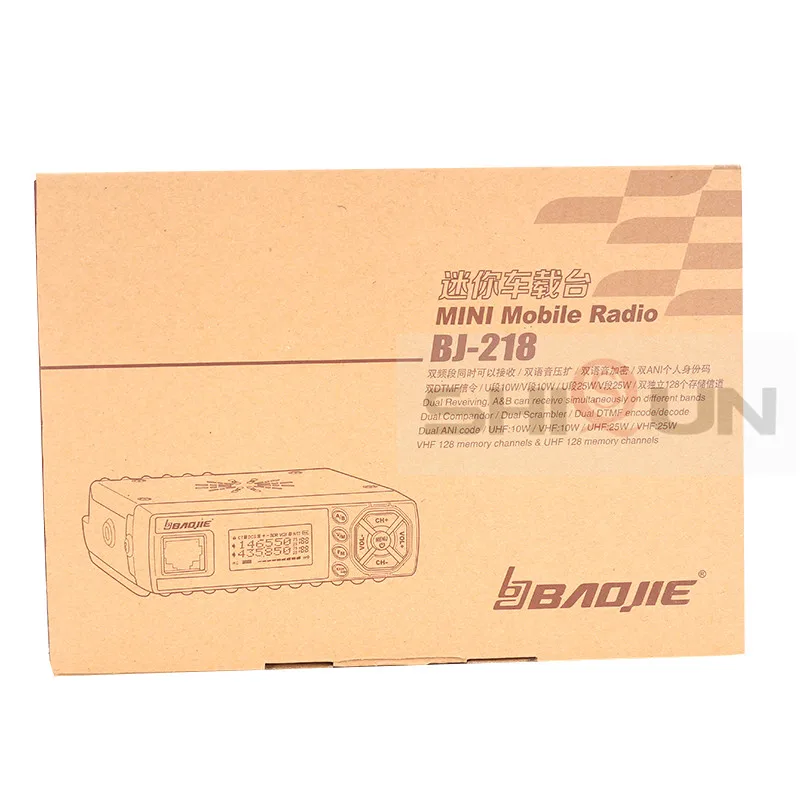 25 Вт Мобильная Автомобильная рация BJ 218 с антенной SG M507 Z218 UHF VHF двухдиапазонное