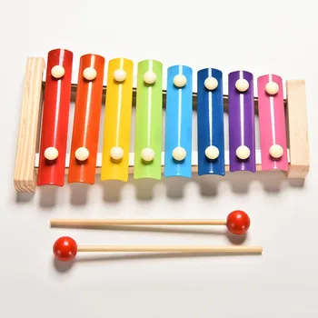 

2017 New Baby Kids musical instruments Toys Knock On Piano Cool 8 Tones Colorful Fashion Hand Baby Kids educational Toys