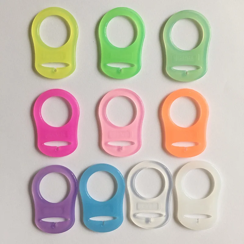 Beli 10 Pcs Bayi Pacifier Holder Adapter Mam Rings Silicone Pacifier Klip Atase Sucette Puting NUK Soother Chupeta Para Bebe