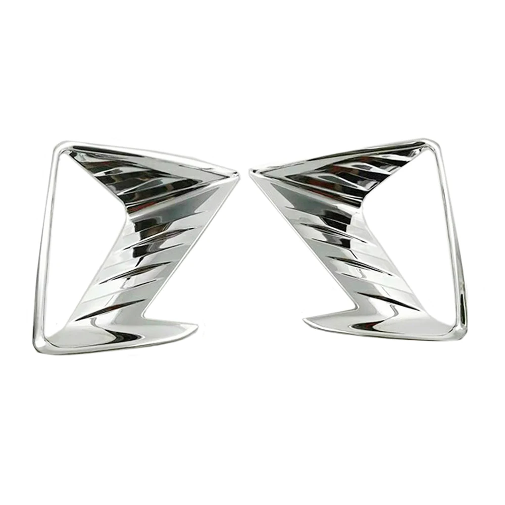 For Toyota RAV4 RAV 4 2016 2017 ABS Chrome Head Front Fog Light Lamp Bezel Cover Trim 2pcs Car Styling Accessories!-2