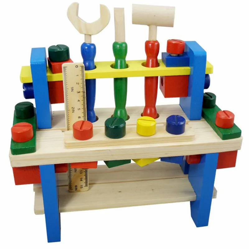 Монтессори Деревянные инструменты игрушки для мальчиков Дети ролевые игры дети дошкольные игрушки
