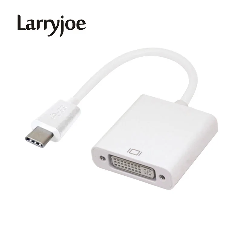 Larryjoe USB 3,1 usb type C к DVI конвертер Кабель-адаптер для Apple/Macbook/Chromebook Pixel/Dell XPS 13/Yoga 900/Lumia 950