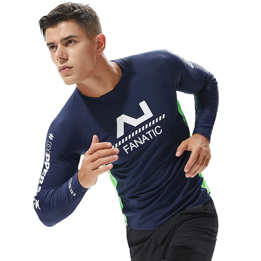 Twell New Compression Men's Shirt long sleeve Fitness tops t-shirt boys singlets Surfing Sport GYM Running Top Tee Sweatshirt