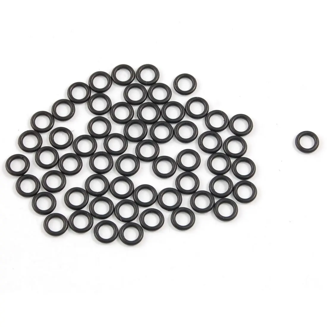 

CLOS 50 Pcs 5mm x 1mm x 3mm Mechanical Black NBR O Rings Oil Seal Washers