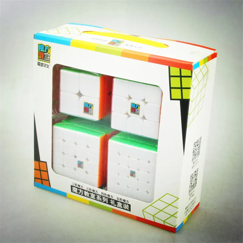 Moyu Cube Bundle 2x2 3x3 4x4 5x5 Speed Cube Set Mofang Jiaoshi Magic Cube MF2S