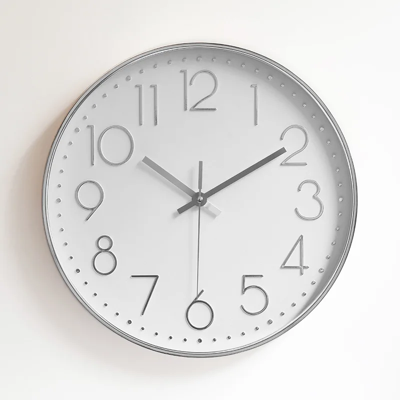 Timlike современные бесшумные настенные часы кварцевые настенные часы Diy антикварные дизайнерские часы домашний декор Saat reloj de pared - Цвет: Серебристый