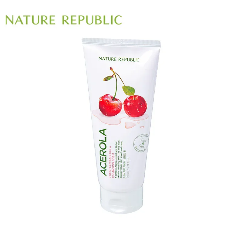 Nature Republic Korean Skin Care 170ml Acerola Fresh Herb Acerola Cleanser Face Cleansing Moisturizing Whitening Deep Clean