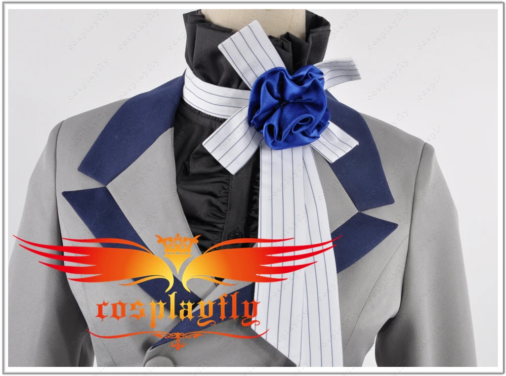 Черный Дворецкий 3 Ciel Phantomhive Серый костюм косплей на заказ куртка шорты перчатки