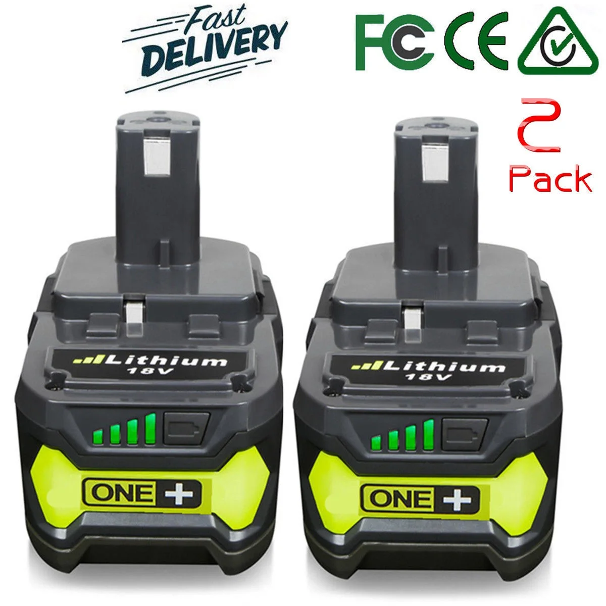 

For 18V Lithium Battery Ryobi ONE Plus P102 P103 P104 P108 P105 P107 5.0Ah ryobi 18V 5.0Ah