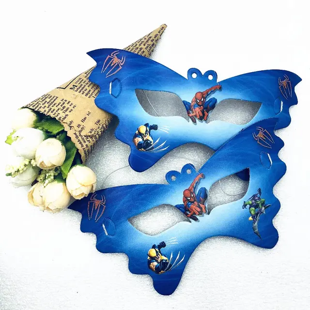 10pcs lot spiderman cartoon eye cover face masks party decoration